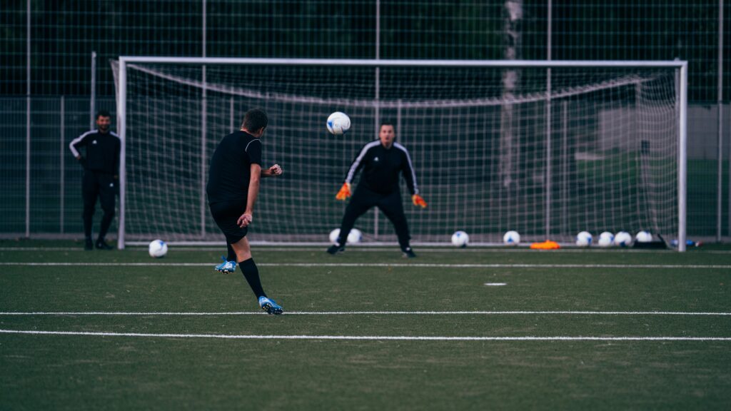 Youth goalkeeper footwork drill